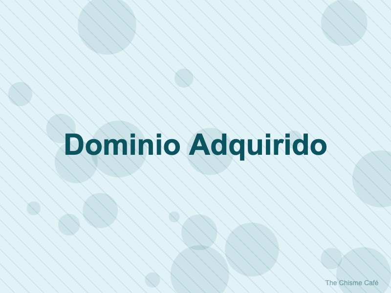 Ilustración: Adquisición del dominio The Chisme Café